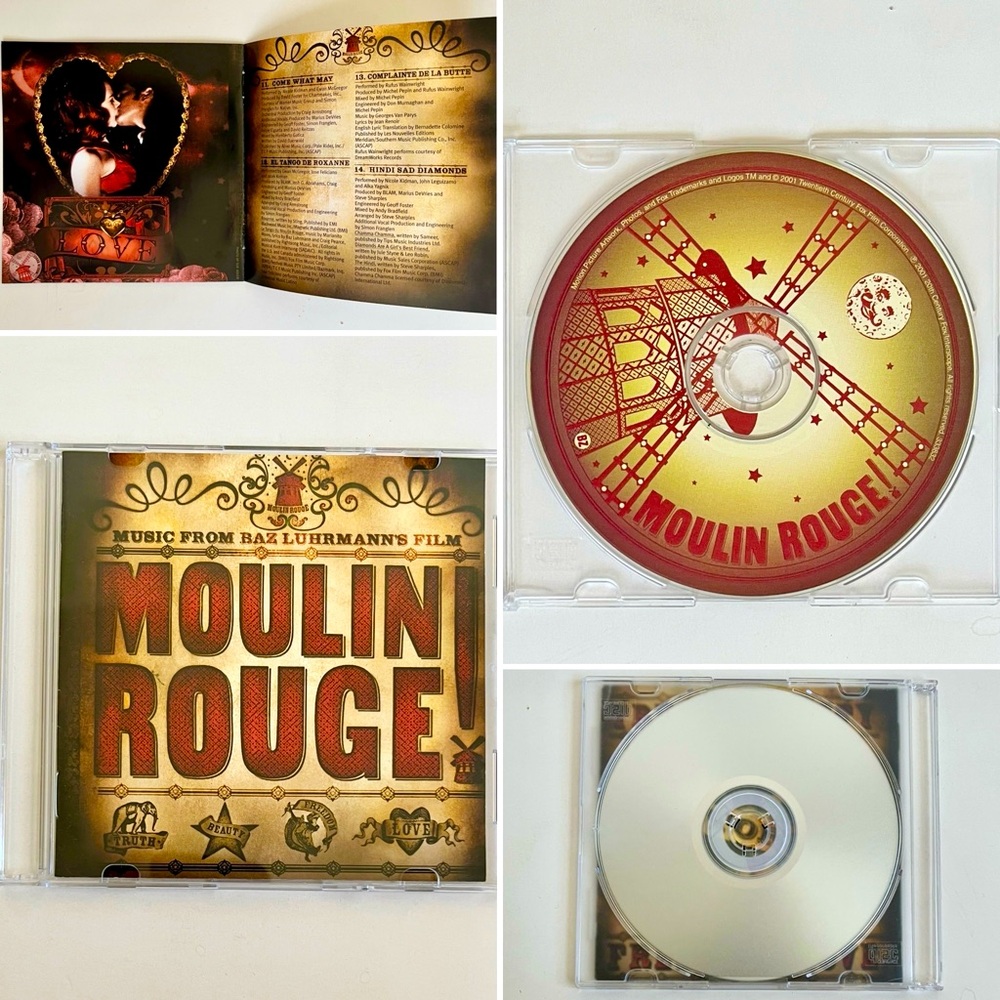 Moulin Rouge! Film Soundtrack Audio CD ,Pre-owned, 1 disc, 2001, Interscope
